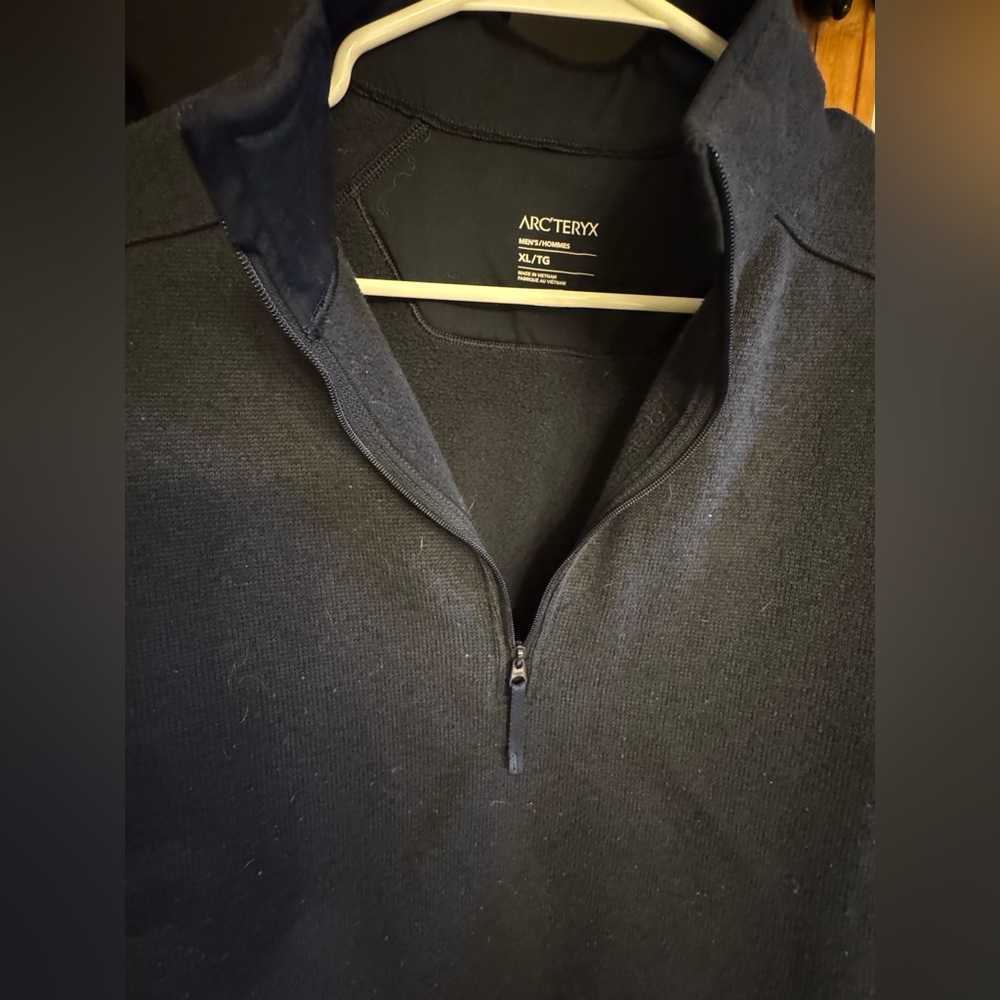 Arc’teryx covert 1/4 zip XL kingfisher